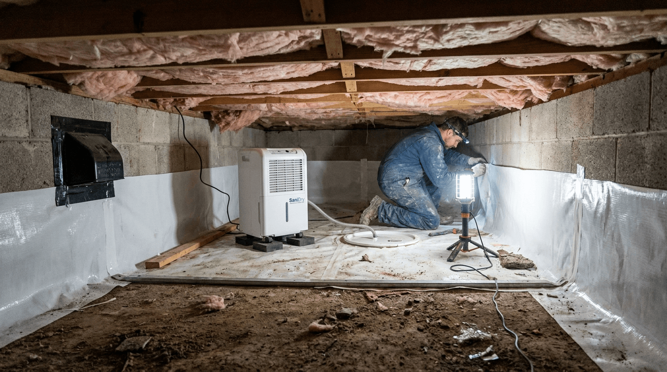 Crawl Space Waterproofing